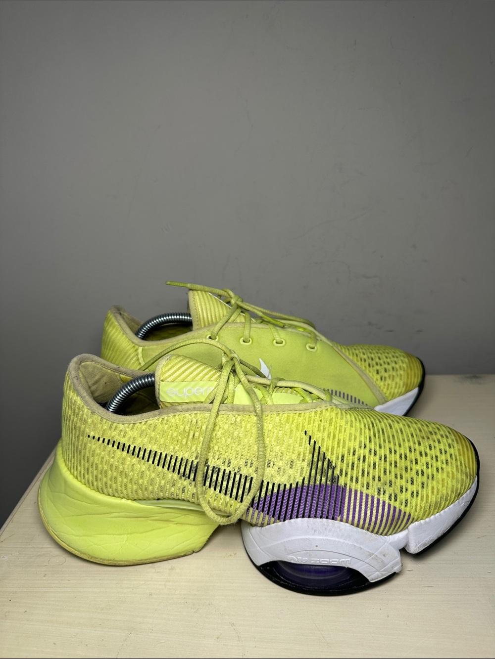 Nike womens air ZoomX SuperRep 2 Neon Yellow Running Shoes